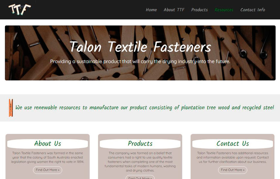 Talon Textile Fasteners